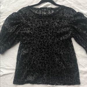 Black sparkly top